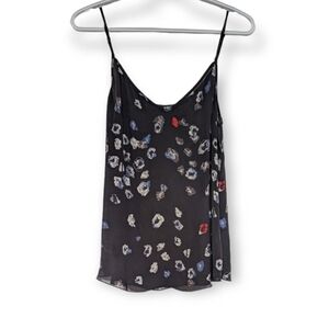 Aritzia babaton 100% silk floral tank size small